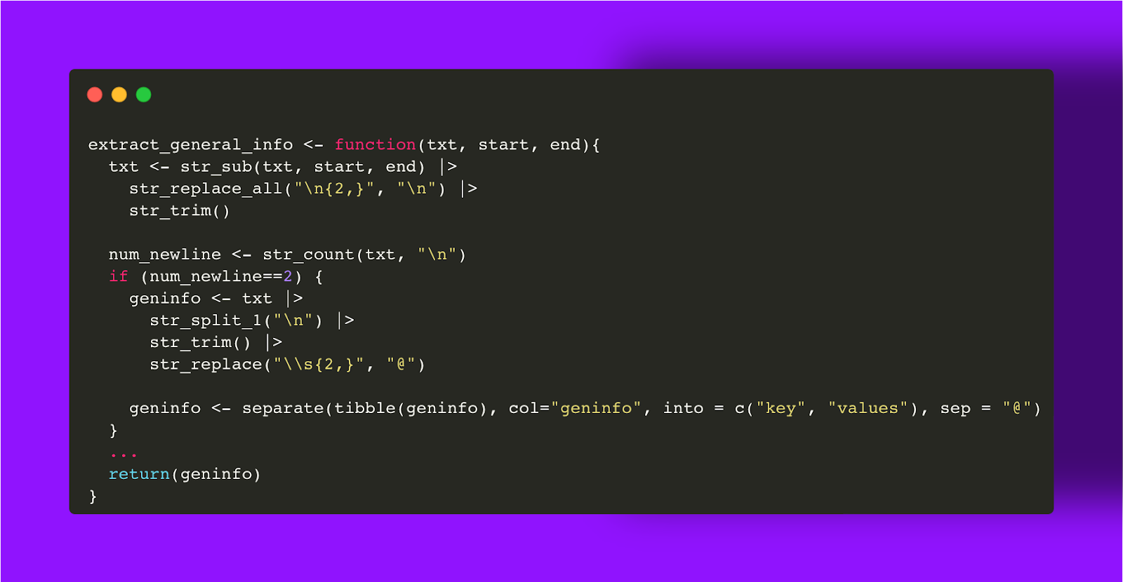 illustrative code snippet about extracting tables embedded in a pdf file